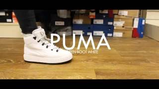 puma ren boot white