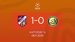 IDBank Premier League. Matchday 16. FC Urartu - FC Alashkert (08.11.2023)