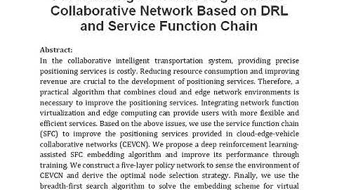 Energy Aware Positioning Service Provisioning for Cloud Edge Vehicle Collaborative Network Based on