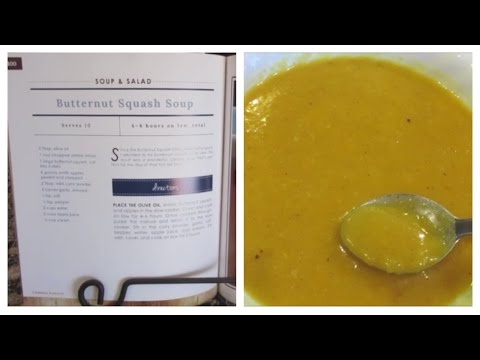 Slower Cooker- Butternut Squash Soup