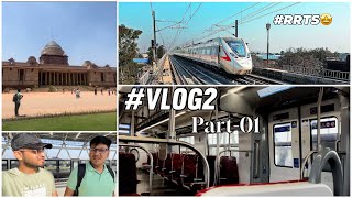 #vlog2 Delhi vlog (part -01) Going to delhi by RRTS Train! 🚝✨🤩#vlog #rrts #train #delhi