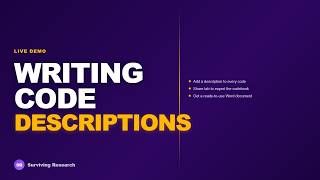 Write Code Descriptions and Export Your Codebook in NVivo
