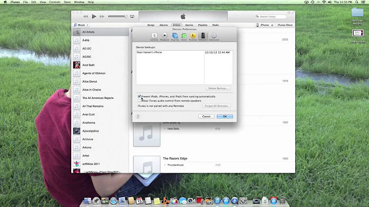 How To Disable iTunes and iPhoto from Automatically Opening When iPhone is Connected.