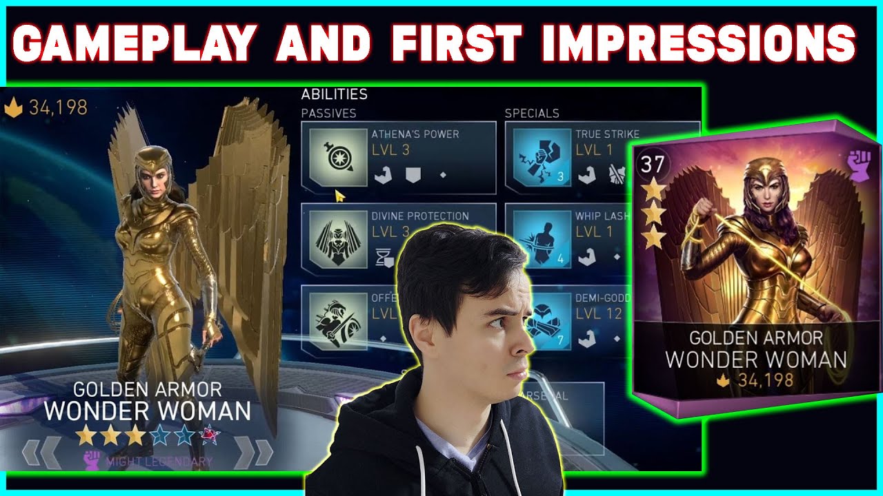 Golden Armor Wonder Woman Quick Review First Impressions And Gameplay