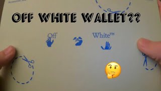 Unboxing my Off White wallet!!! (Striped Leather)