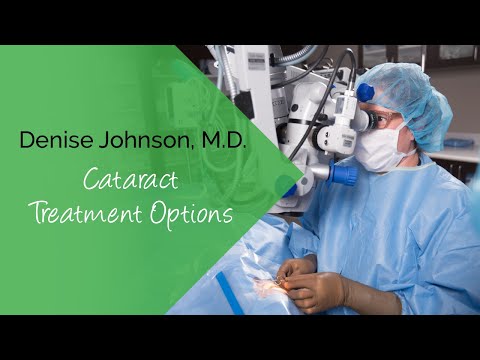 Marietta Eye Clinic-chirurg Denise Johnson, MD bespreekt opties voor de behandeling van cataract