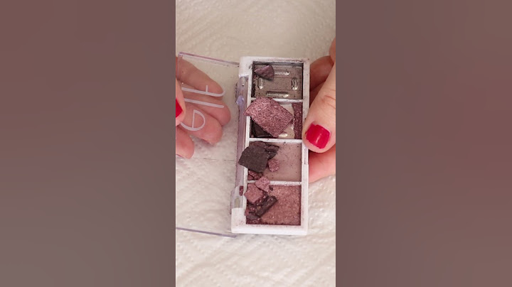 How to Fix Broken Eyeshadows // Easy Way to Repress Powder Makeup #Shorts