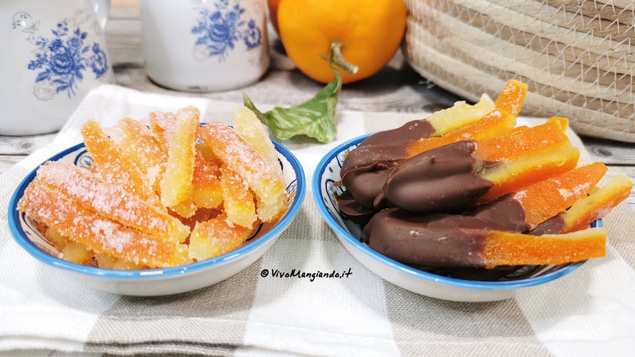 Scorzette di arancia candite, non pensavo potessero essere così buone!