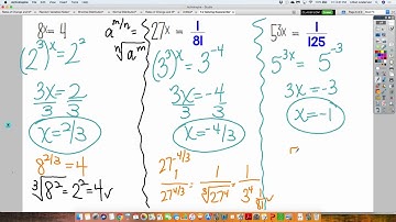 7-2 Solving Exponential Equations