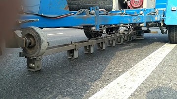 Dynatest  falling weight deflectometer (FWD) is a testing device