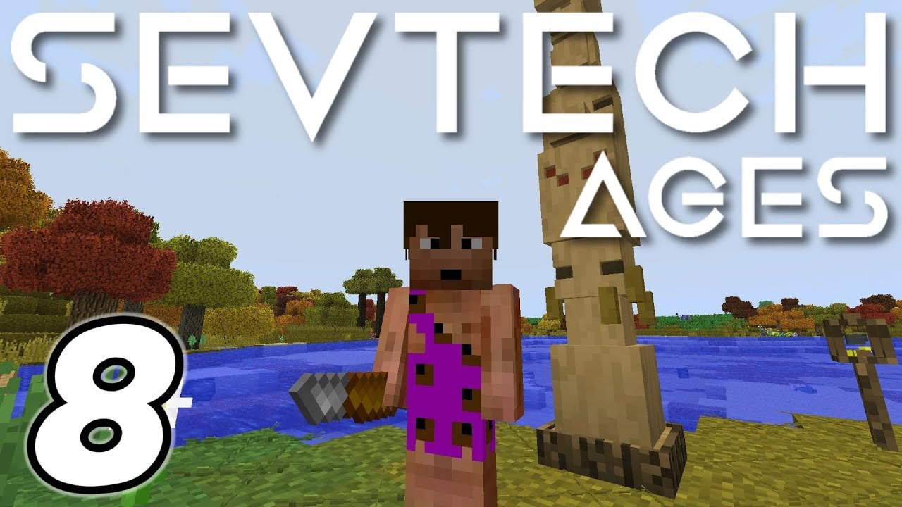 Minecraft Sevtech: Ages - TOTEM POLE POWER-UP (Modded Survival) - Ep. 8