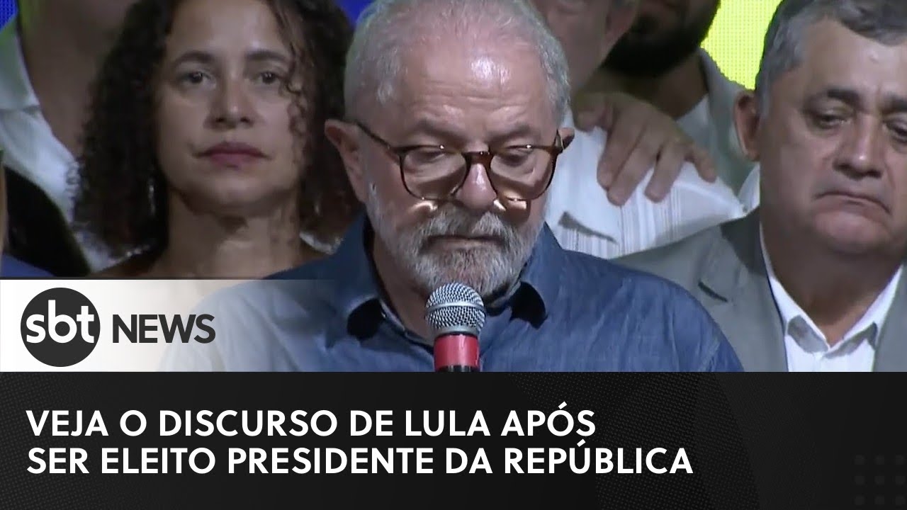 Veja o discurso de Lula após ser eleito presidente da República