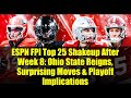 ESPN FPI Top 25 Shakeup After Week 8: Ohio State Reigns, Surprising Moves & Playoff Implications