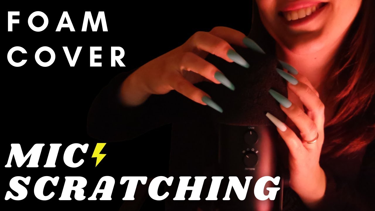 ASMR - FAST and AGGRESSIVE MIC SCRATCHING FOAM cover| Lot of SOFT SPOKEN,HUMMING,Personal attention