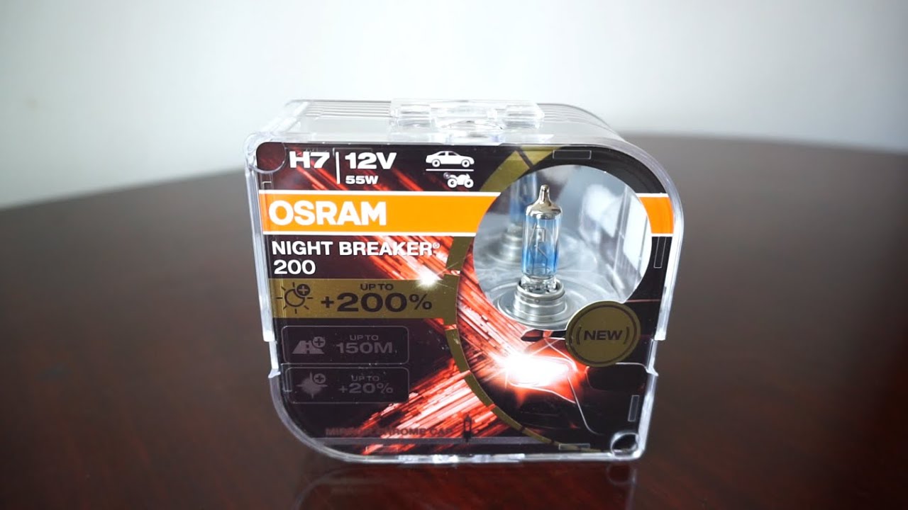 OSRAM NIGHT BREAKER 200 H7, Twin Headlight Bulbs