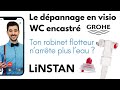 Chasse d'eau GROHE ne se remplit plus | WC suspendu | LINSTAN