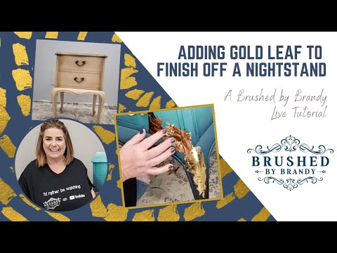 How to Gold Leaf & Dry Brush Chalk Paint 