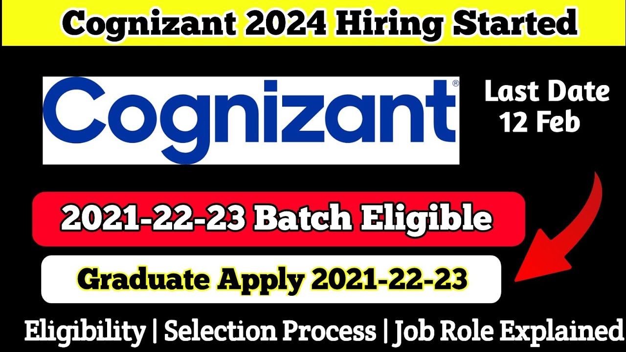 Cognizant Finally Started Hiring 2023 | Any Graduate | Biggest Mass ...