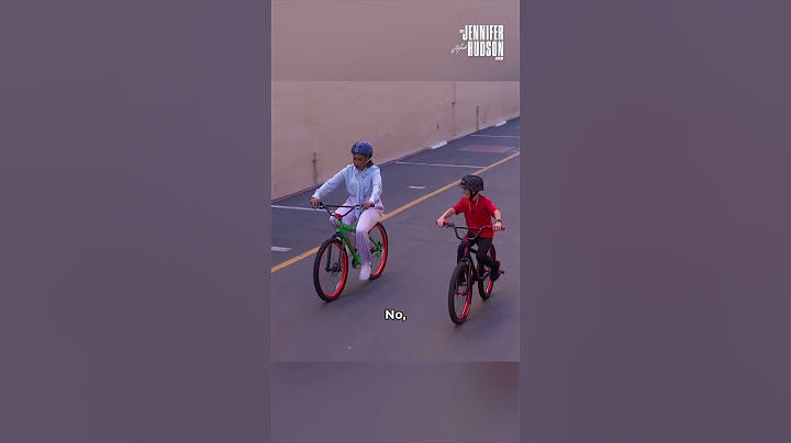 10-Year-old Stunt Bike Rider Shows Jennifer Hudson How to Do a Wheelie!