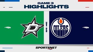NHL Game 3 Highlights | Stars vs. Oilers  May 27, 2024