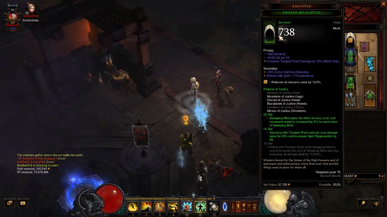Monk 3 Gameplay 19 Season Diablo