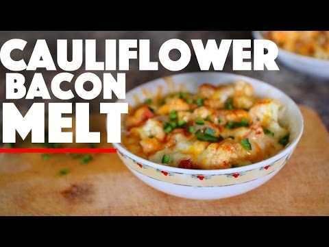 Cauliflower  and Bacon casserole - keto casserole - keto diet cauliflower recipe - low carb