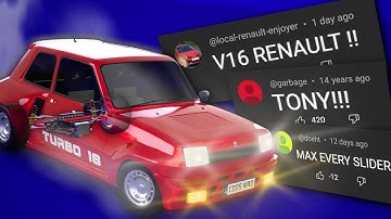 Your Car Ideas Are ABSOLUTELY RIDICULOUS