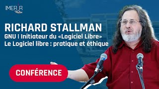 Conférence de Richard Stallman parrain IMERIR : “Le logiciel libre : pratique et éthique”