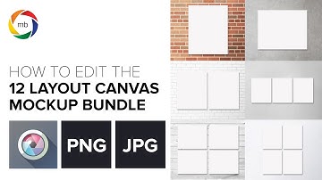 Pixlr Tutorial for the PNG & JPEG 12 Layout Canvas Mockup Bundle