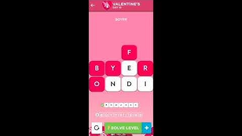 WordBrain 2 Valentines Event Day 10 February 10 2021 Answers and Solutions