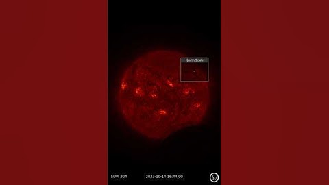 The annular eclipse of October 14, 2023 from space by GOES-16