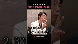 간단한 지방제거 그래도 눈밑지방재배치가 최적?