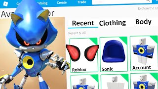 MAKING METAL SONIC a ROBLOX ACCOUNT