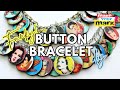 Funky Button Charm Bracelet DIY