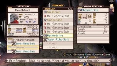 Disgaea 1 Complete:  Got Hyperdrive