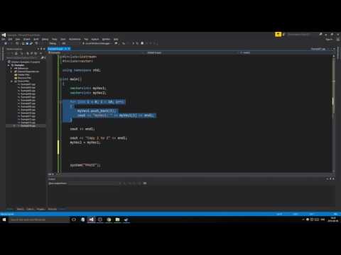 C++ Example 14 - Vector copying