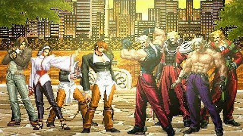 [KOF Mugen] Memorial | Three Sacred Treasures Team vs Rugal Team [ 4vs4 ]