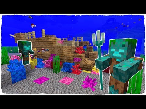 Nuevo Zombie Ahogado Minecraft 113 Snapshot 18w11a - roblox papercraft zombie