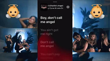 Ariana Grande, Miley Cyrus, Lana Del Rey - Don’t Call Me Angel (Charlie’s Angels) (Lyrics)