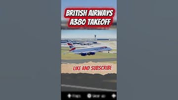 You Have to See This A380 Take-Off at Heathrow😲 #shorts #aviation #pilot #britishairways #380