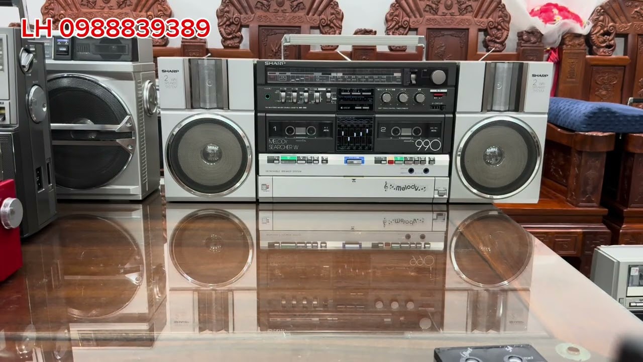 Đài cassette cổ Nhật Bản điện 100v, tổng hợp một số mẫu VIP quay chi tiết và báo giá. LH 0988839389