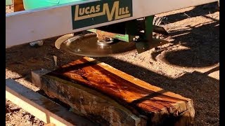 Cutting Wood on the Lucas Sawmill - *Beautiful Desert Ironwood*