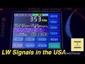 ATS 25 Max Decoder LW Band Scan. LW Shortwave signals in USA? Shortwave Radio #amradio