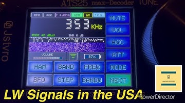 ATS 25 Max Decoder LW Band Scan. LW Shortwave signals in USA? Shortwave Radio #amradio