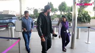 Ranbir Kapoor sports an all-black look at the airport