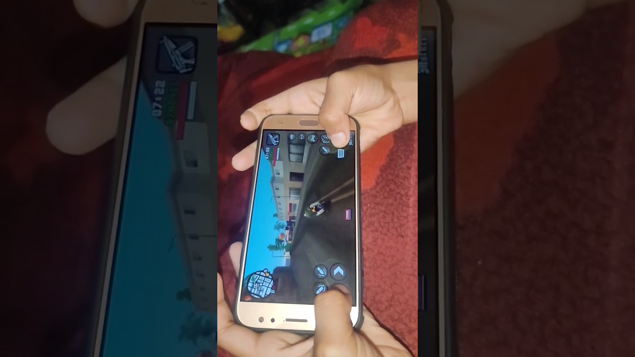 Gta played in Samsung galaxy j7 nxt😱😱. 