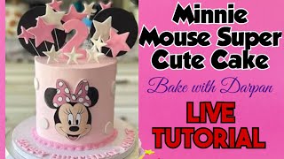 Minnie Mouse Theme Cake for Kids 🎉 | Easy &amp; Professional Cake Design LIVE