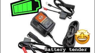 Battery tender for your Harley Davidson