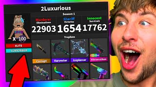 Rating My Subscribers Inventory in Murder Mystery 2!