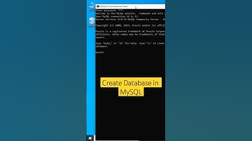 Create Database in MySQL using cmd #viralvideo #shortsfeed #youtubeshorts #viral #ytshorts #mysql